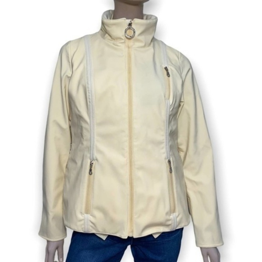 Erin Snow Size L Cream Ivory Ski Snowboarding Winter Jacket Coat